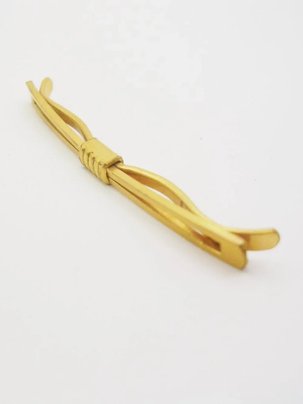 Art Deco Collar Bar Holder slide on gold plate classic vintage Suit Accessory